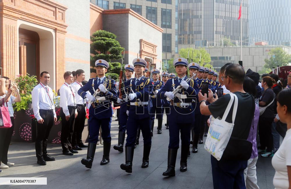 National Flag Raising Ceremony in Shanghai