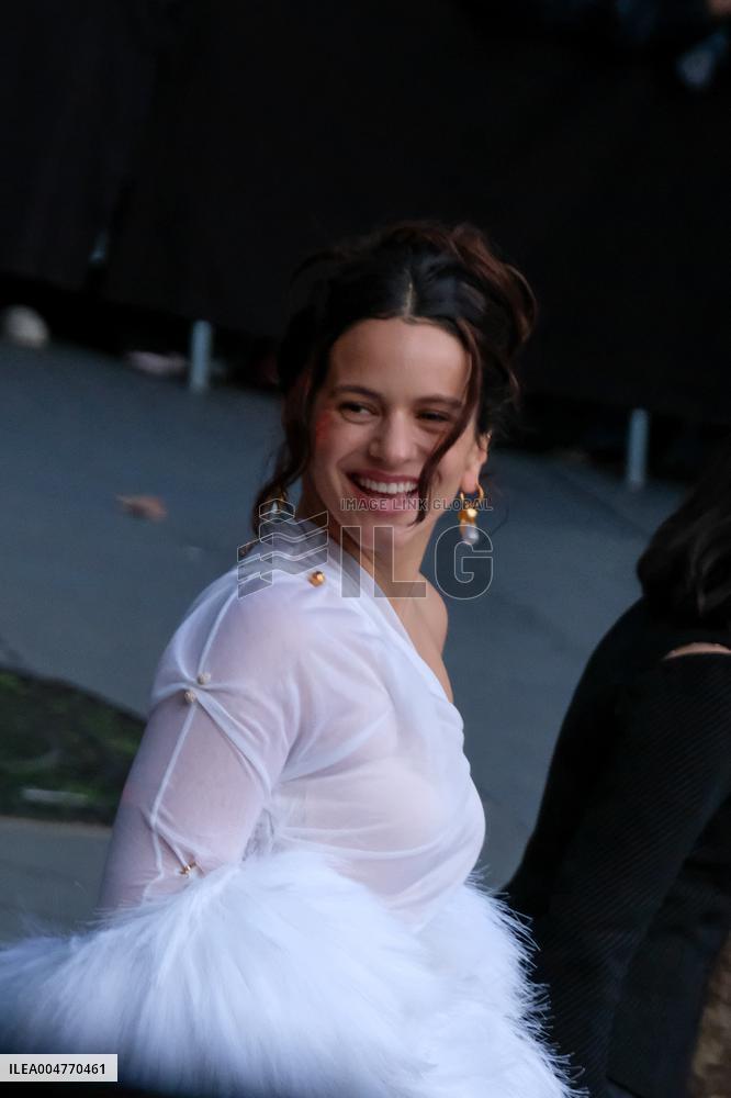 PFW - Rosalia Arrives At Schiaparelli Show