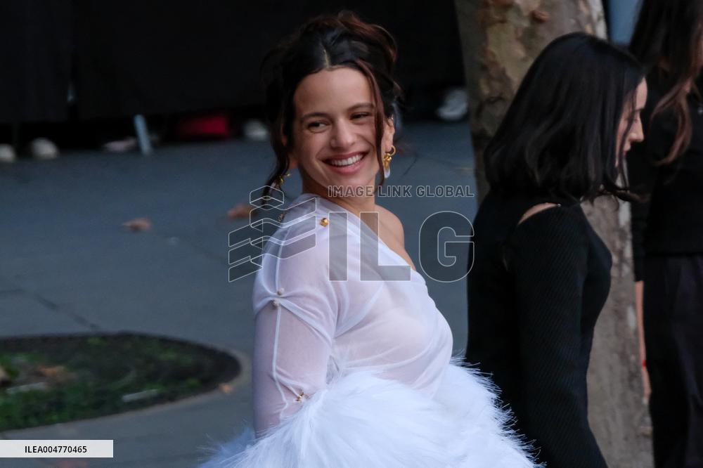 PFW - Rosalia Arrives At Schiaparelli Show