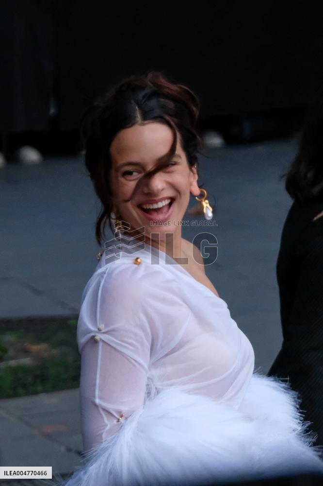 PFW - Rosalia Arrives At Schiaparelli Show