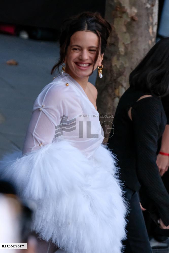 PFW - Rosalia Arrives At Schiaparelli Show