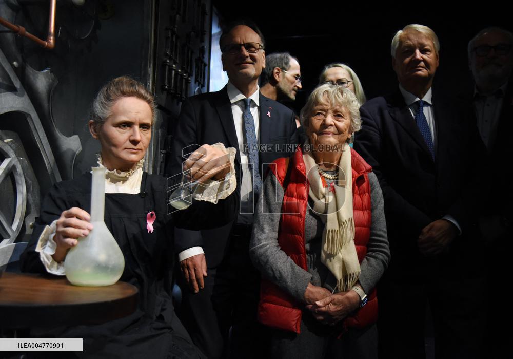 Inauguration Of Marie Curie At Grevin Museum In Paris - France