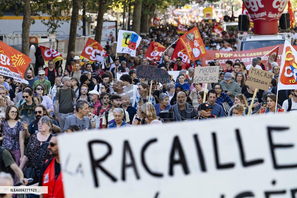 Inter-Union Mobilization in Toulouse - France