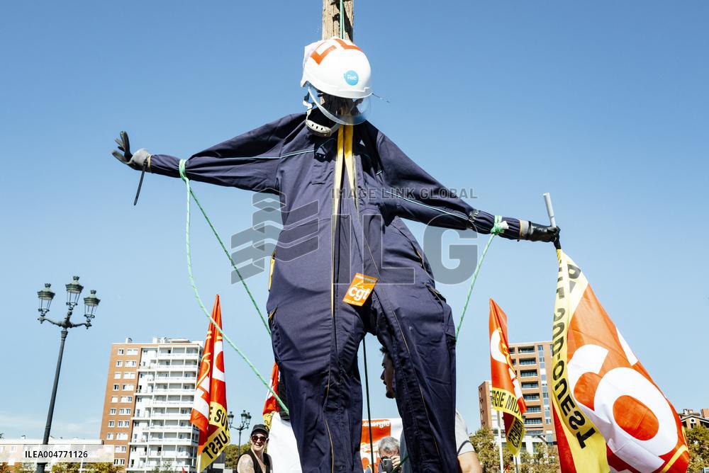 Inter-Union Mobilization in Toulouse - France