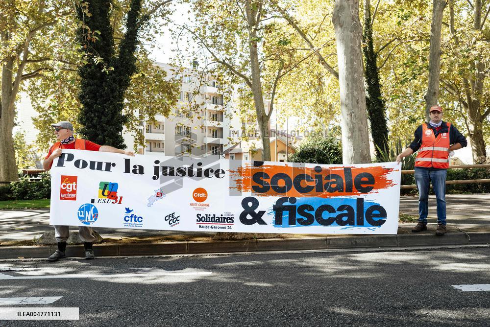 Inter-Union Mobilization in Toulouse - France