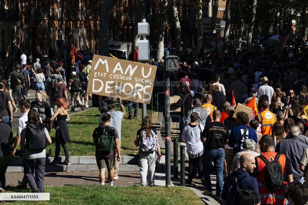 Inter-Union Mobilization in Toulouse - France
