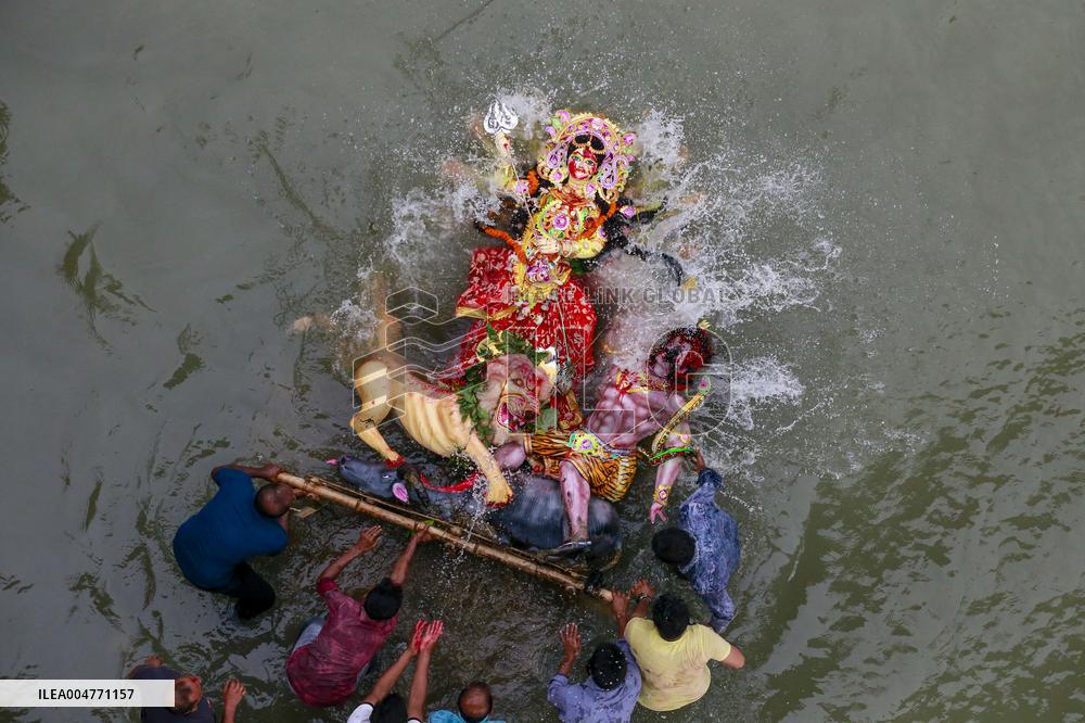Durga Puja Festival Ends with Immersion of Idols - India