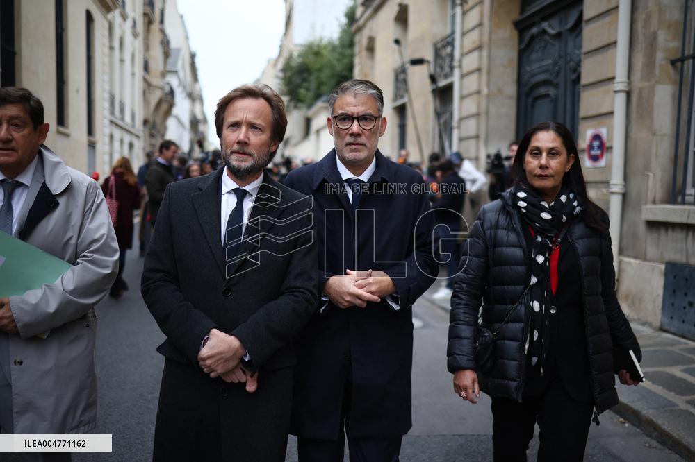 Olivier Faure Meets French Prime Minister In Paris - France