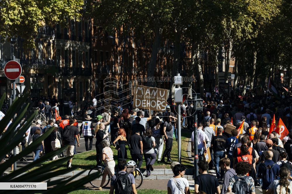 Inter-Union Mobilization in Toulouse - France