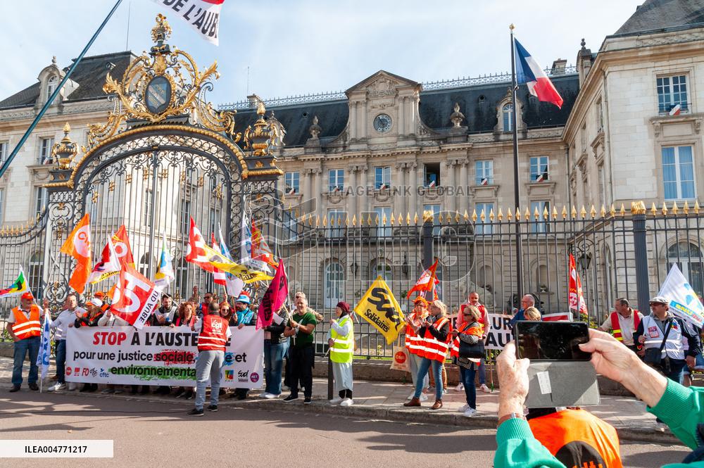 Strike Demonstration Organized In Troyes - France