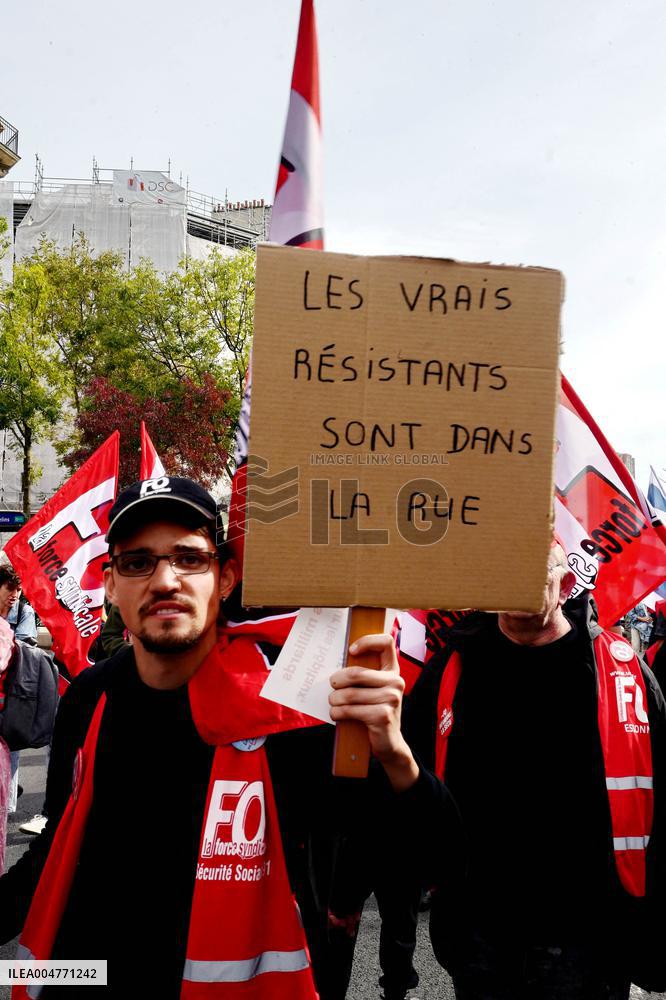 National Demonstration Against Austerity - Paris