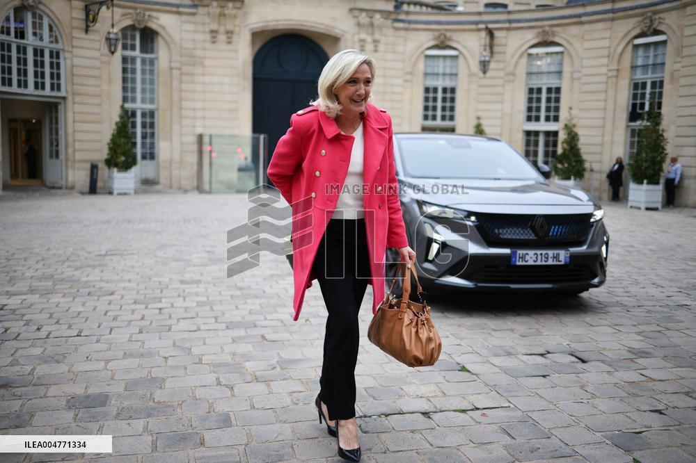 Marine Le Pen Meets PM Lecornu - Paris