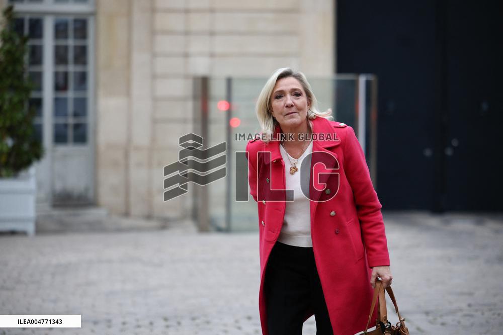 Marine Le Pen Meets PM Lecornu - Paris