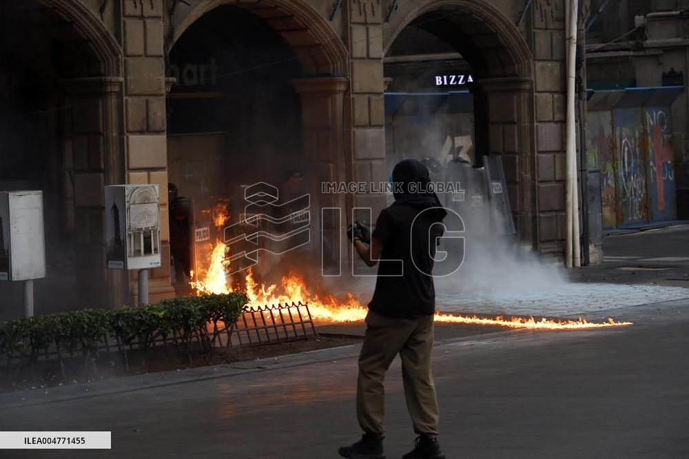 Demonstration Marking The 57th Anniversary Of The Tlatelolco Massacre - Mexico