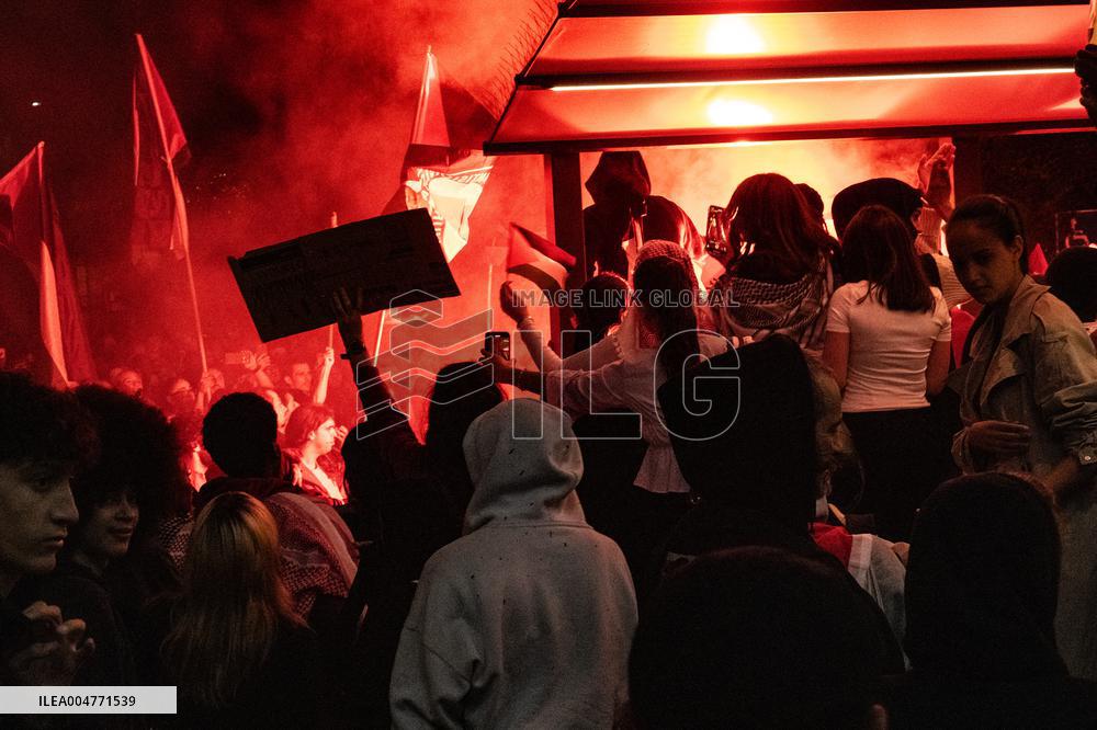 Rally In Barcelona Supports Global Sumud Flotilla - Spain