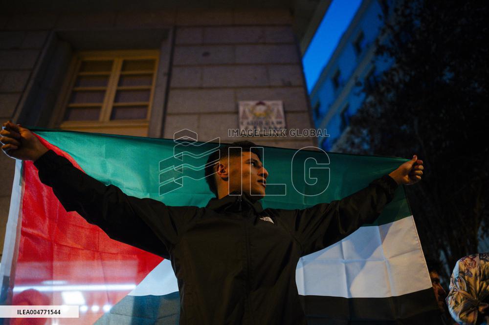 Rally In Barcelona Supports Global Sumud Flotilla - Spain