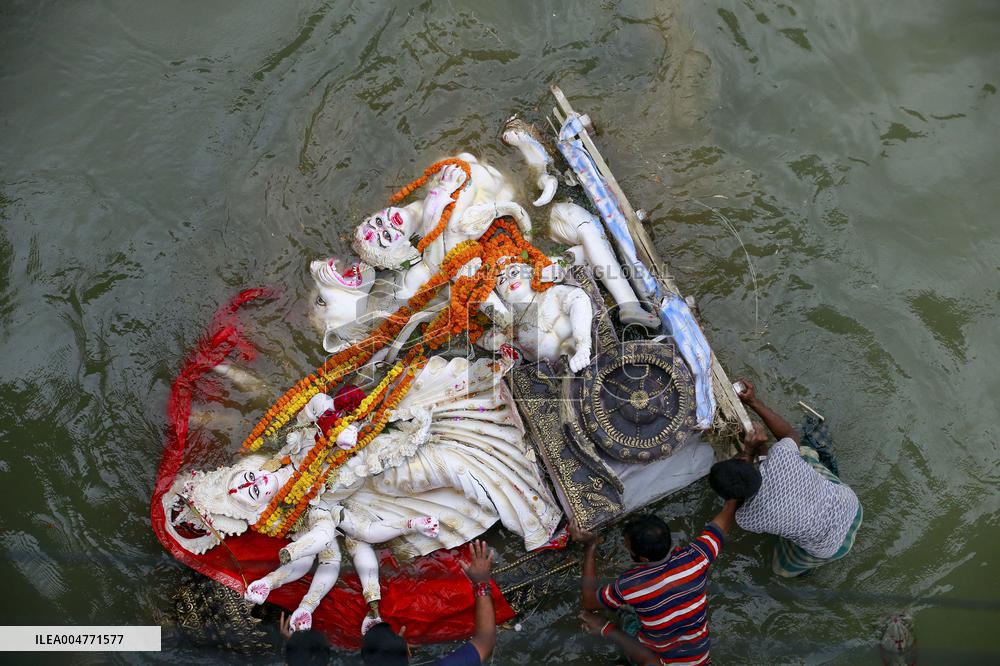 Durga Puja Festival Ends with Immersion of Idols - India