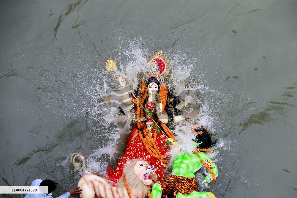 Durga Puja Festival Ends with Immersion of Idols - India