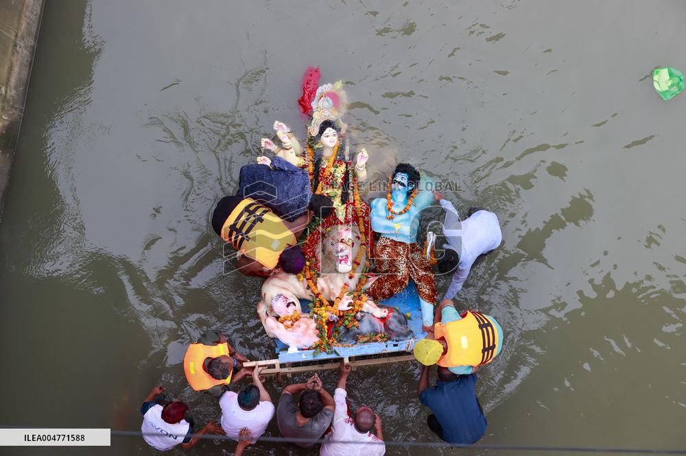 Durga Puja Festival Ends with Immersion of Idols - India