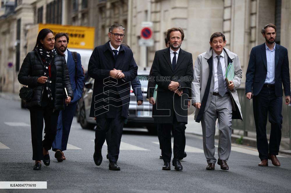 Olivier Faure Meets French Prime Minister In Paris - France