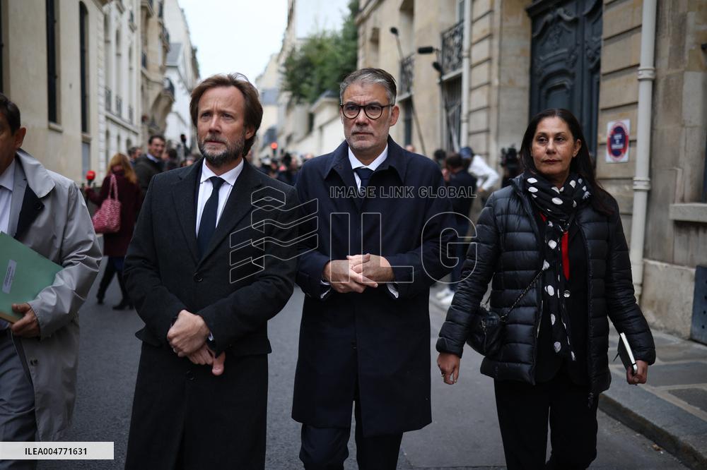 Olivier Faure Meets French Prime Minister In Paris - France
