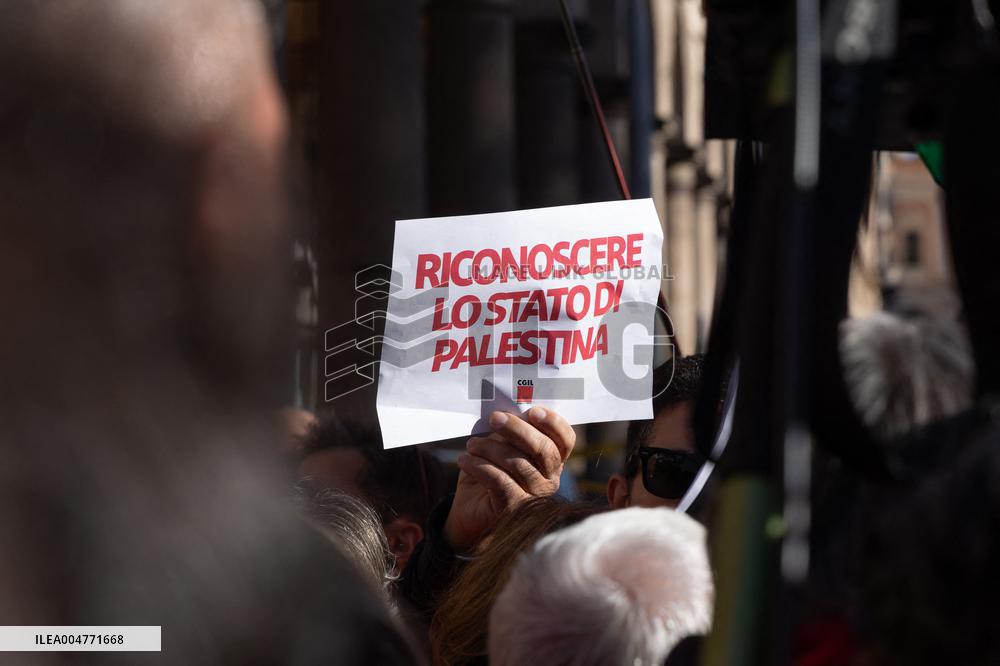 General Strike March for the Global Sumud Flotilla and for Gaza - Italy