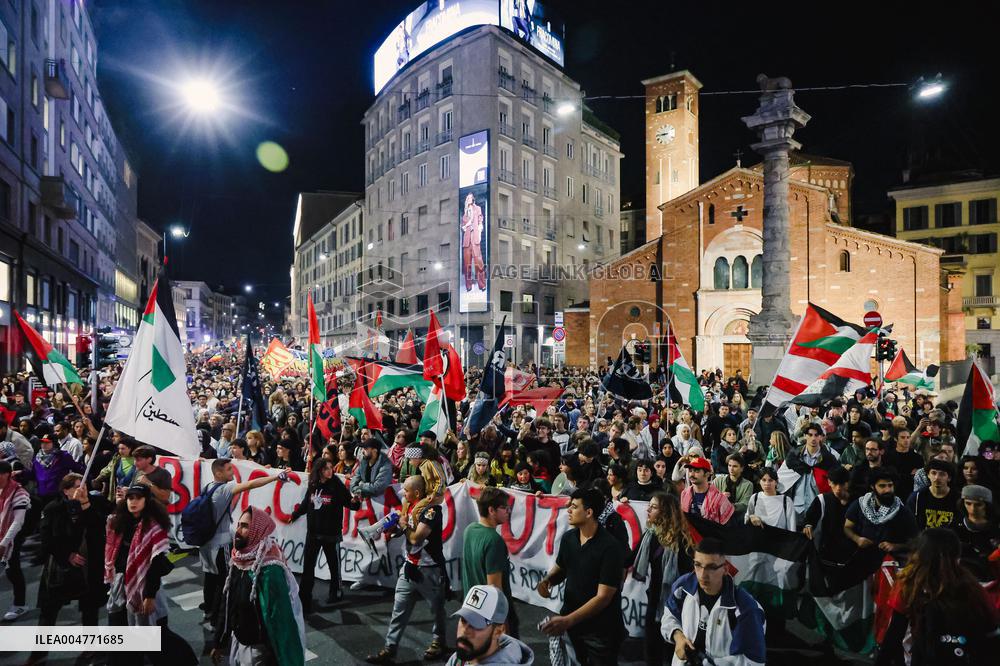 General Strike March for the Global Sumud Flotilla and for Gaza - Italy