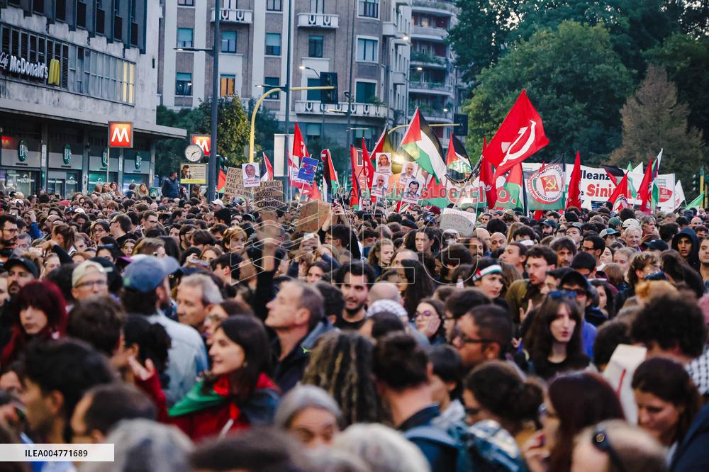 General Strike March for the Global Sumud Flotilla and for Gaza - Italy