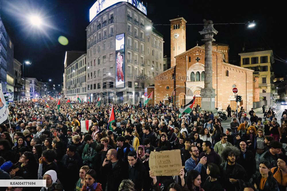 General Strike March for the Global Sumud Flotilla and for Gaza - Italy