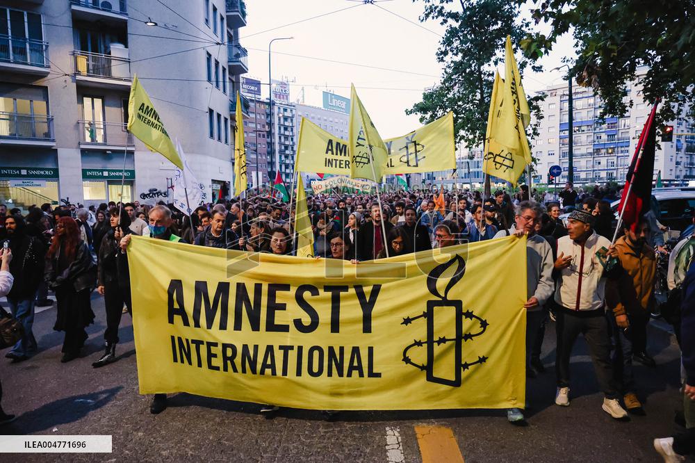 General Strike March for the Global Sumud Flotilla and for Gaza - Italy