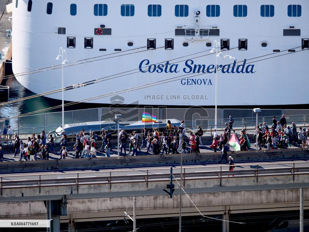 General Strike March for the Global Sumud Flotilla and for Gaza - Italy