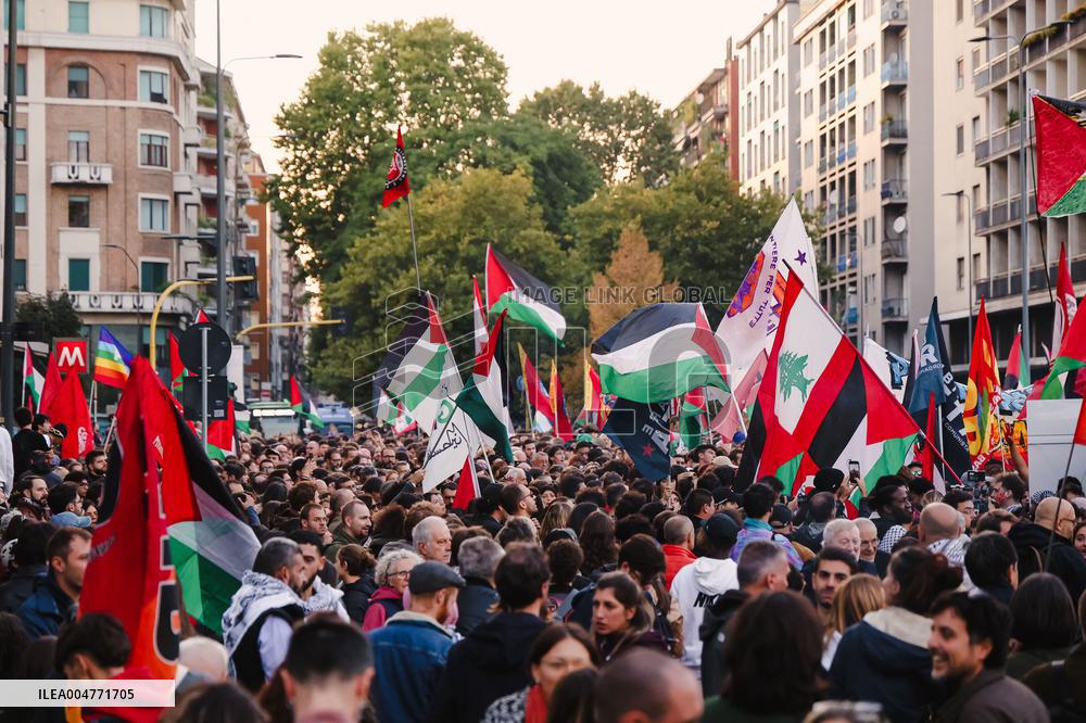 General Strike March for the Global Sumud Flotilla and for Gaza - Italy