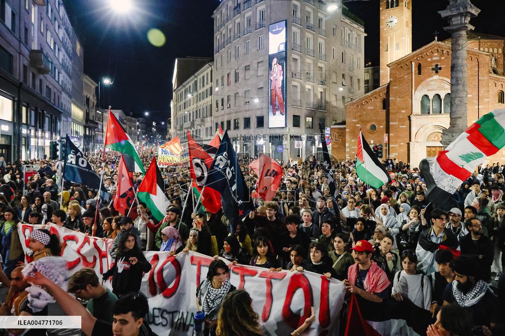 General Strike March for the Global Sumud Flotilla and for Gaza - Italy