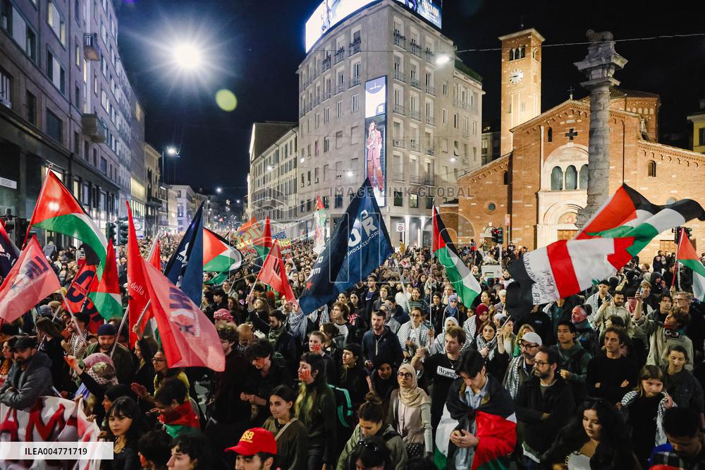General Strike March for the Global Sumud Flotilla and for Gaza - Italy