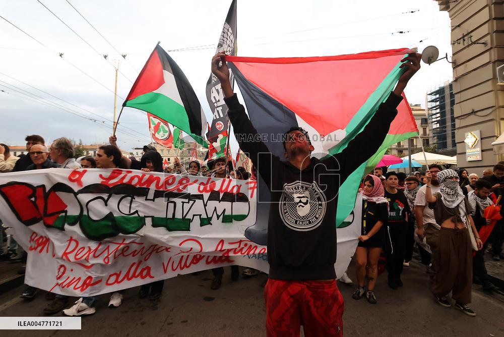 General Strike March for the Global Sumud Flotilla and for Gaza - Italy