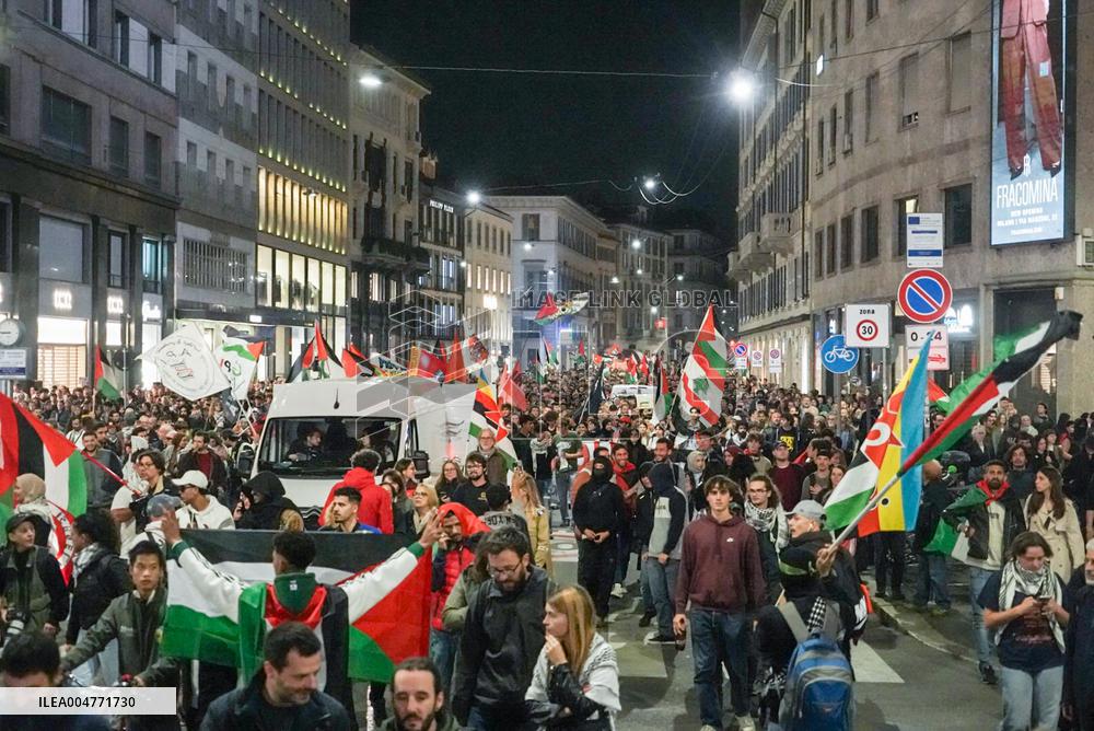 General Strike March for the Global Sumud Flotilla and for Gaza - Italy