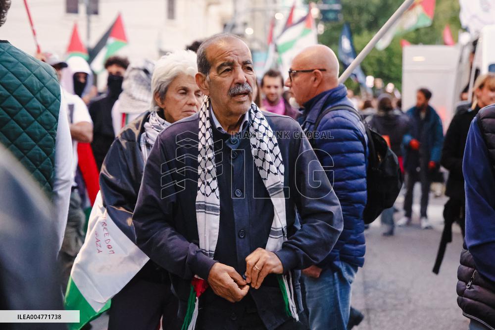 General Strike March for the Global Sumud Flotilla and for Gaza - Italy