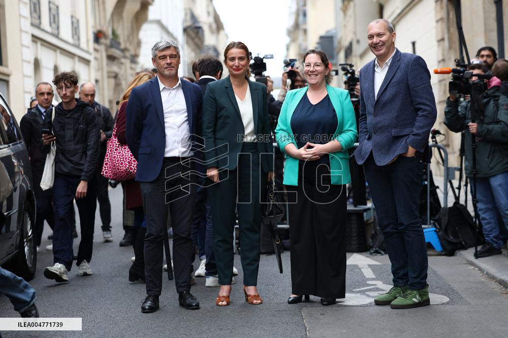 The Ecologists Party Meets PM Lacornu - Paris