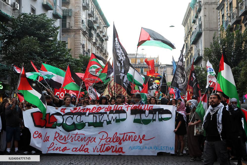 General Strike March for the Global Sumud Flotilla and for Gaza - Italy