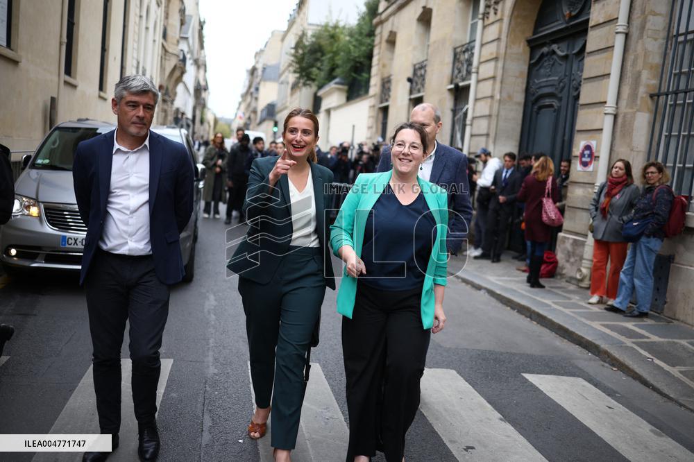 The Ecologists Party Meets PM Lacornu - Paris