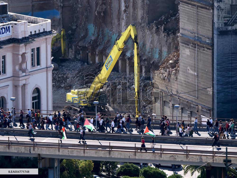 General Strike March for the Global Sumud Flotilla and for Gaza - Italy