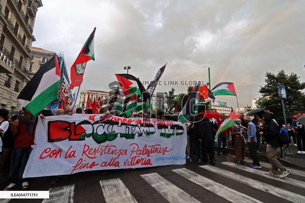 General Strike March for the Global Sumud Flotilla and for Gaza - Italy