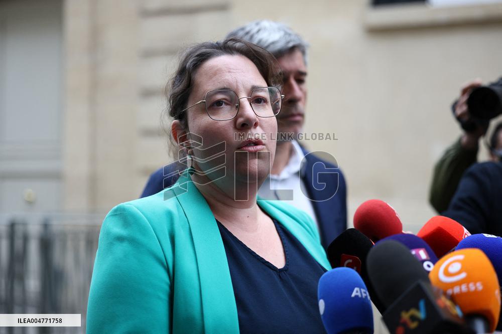 The Ecologists Party Meets PM Lacornu - Paris