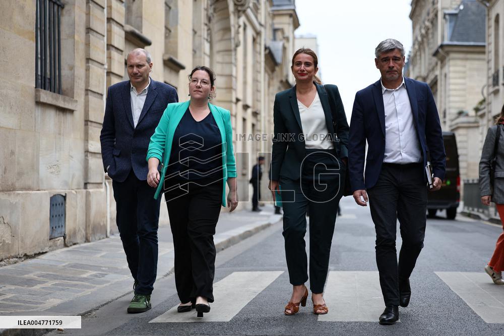 The Ecologists Party Meets PM Lacornu - Paris