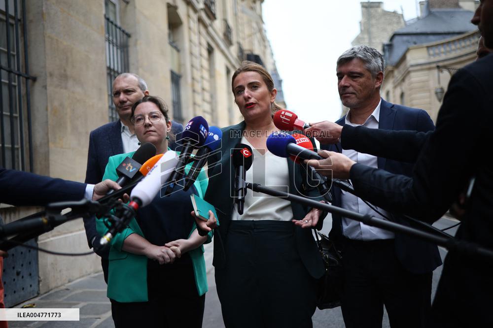 The Ecologists Party Meets PM Lacornu - Paris