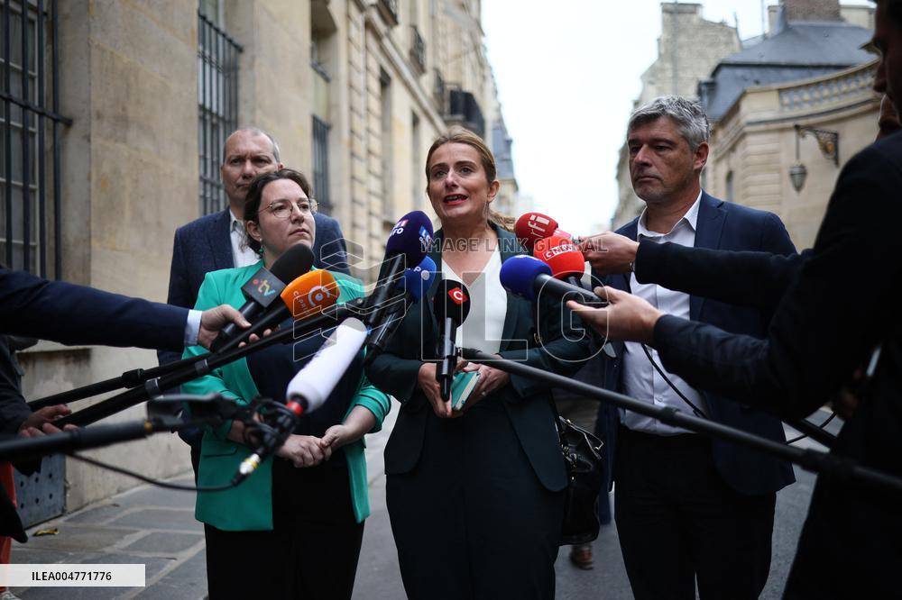 The Ecologists Party Meets PM Lacornu - Paris