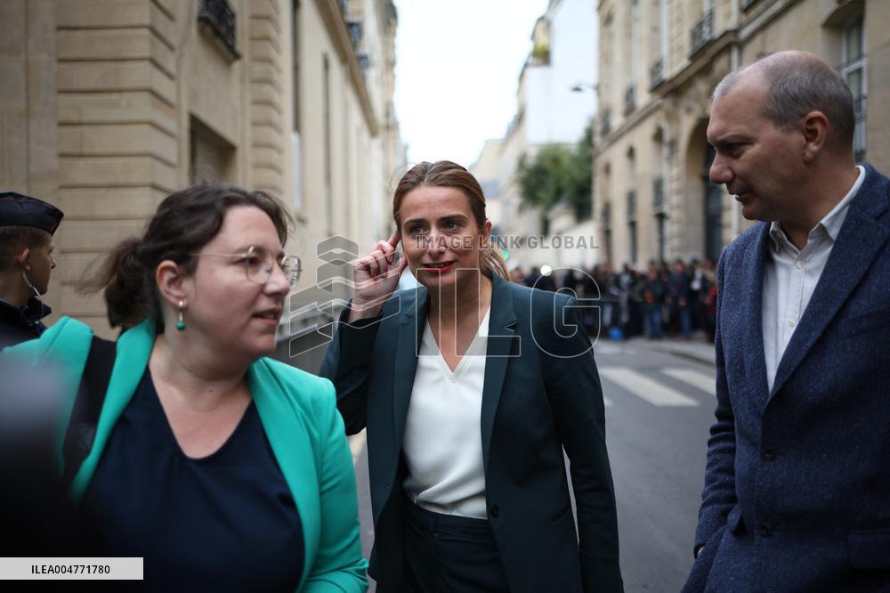 The Ecologists Party Meets PM Lacornu - Paris