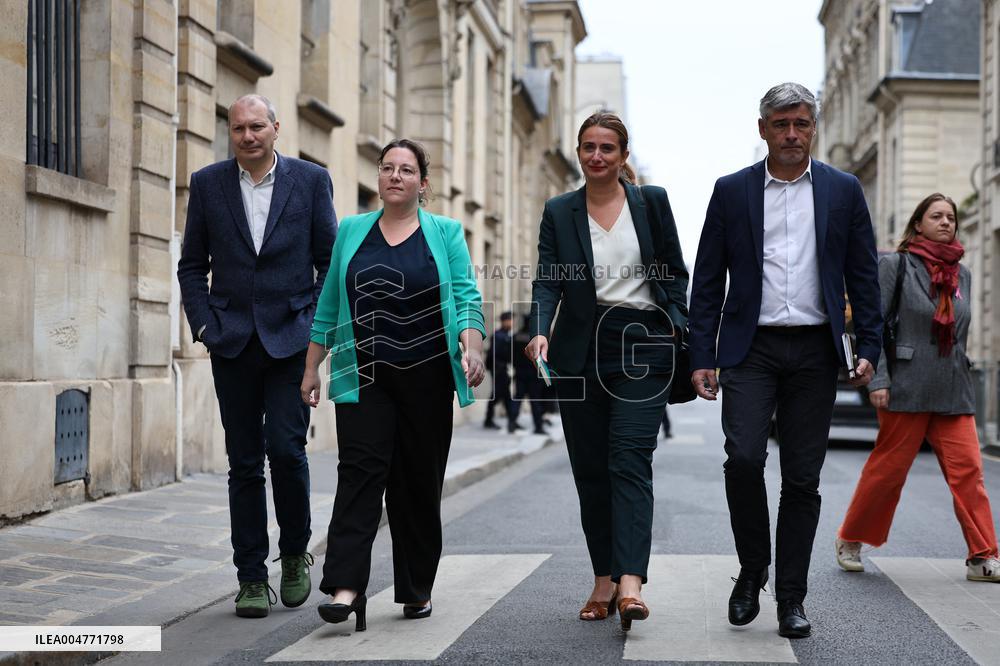 The Ecologists Party Meets PM Lacornu - Paris