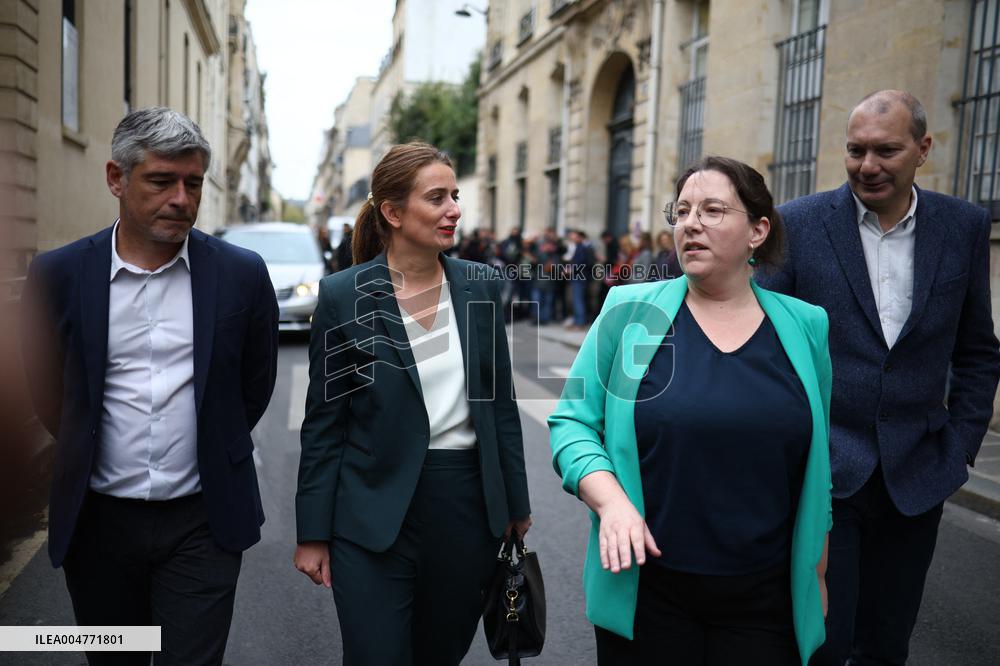 The Ecologists Party Meets PM Lacornu - Paris