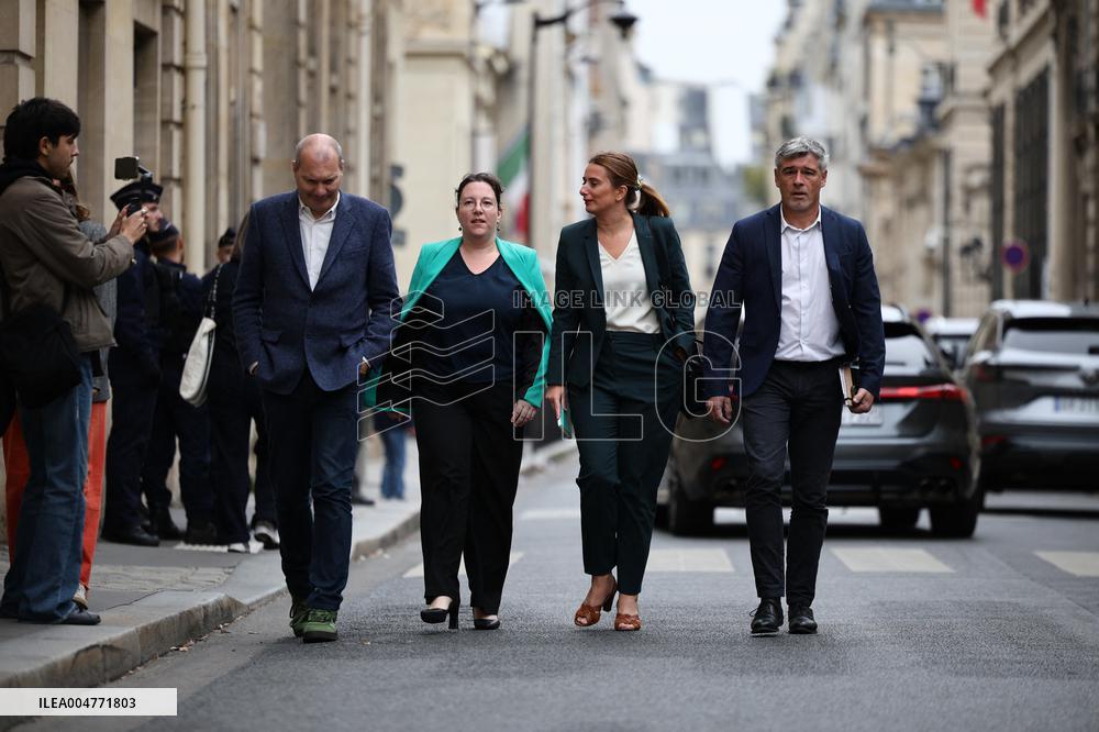 The Ecologists Party Meets PM Lacornu - Paris